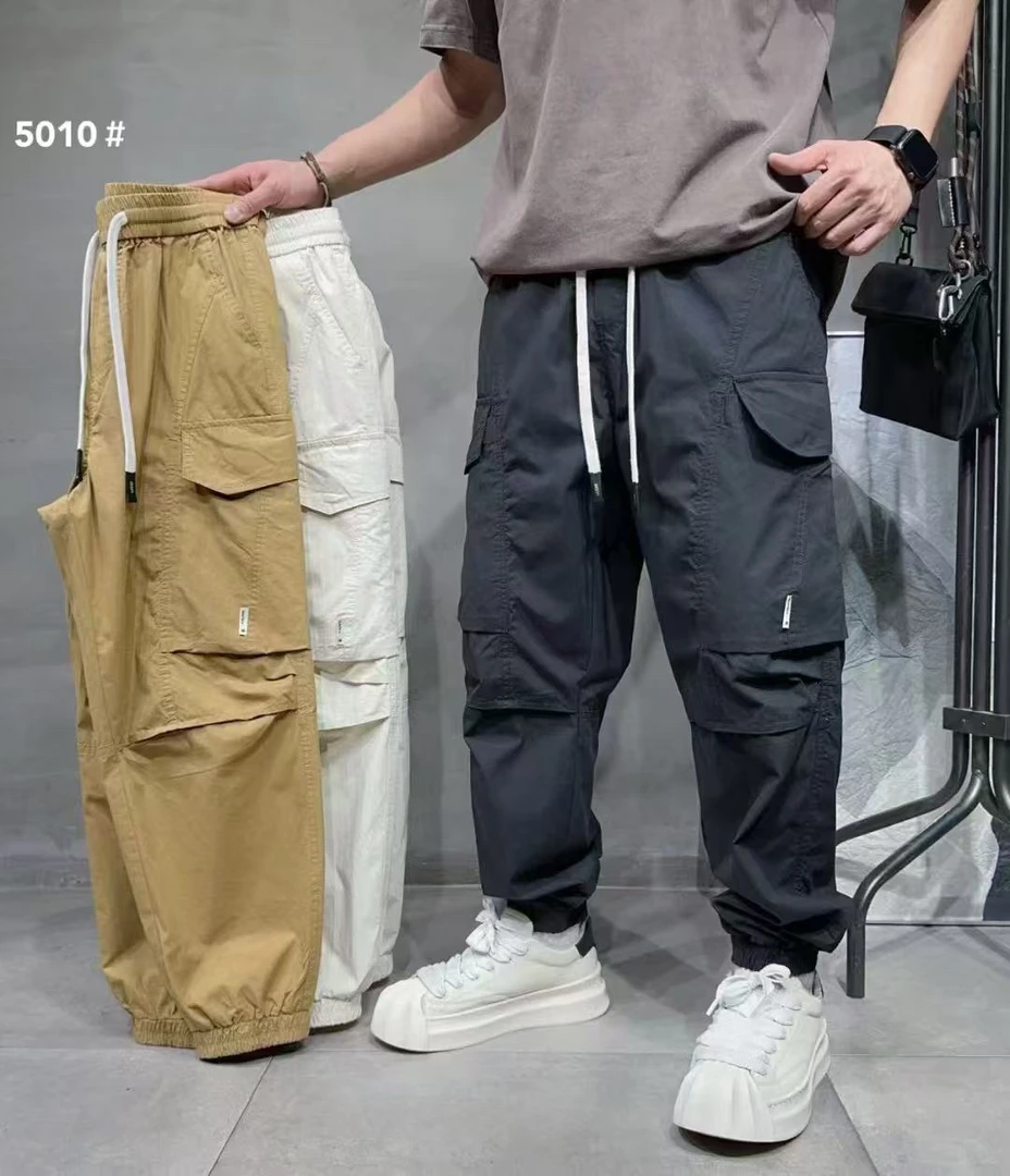 5010男士潮牌束脚裤