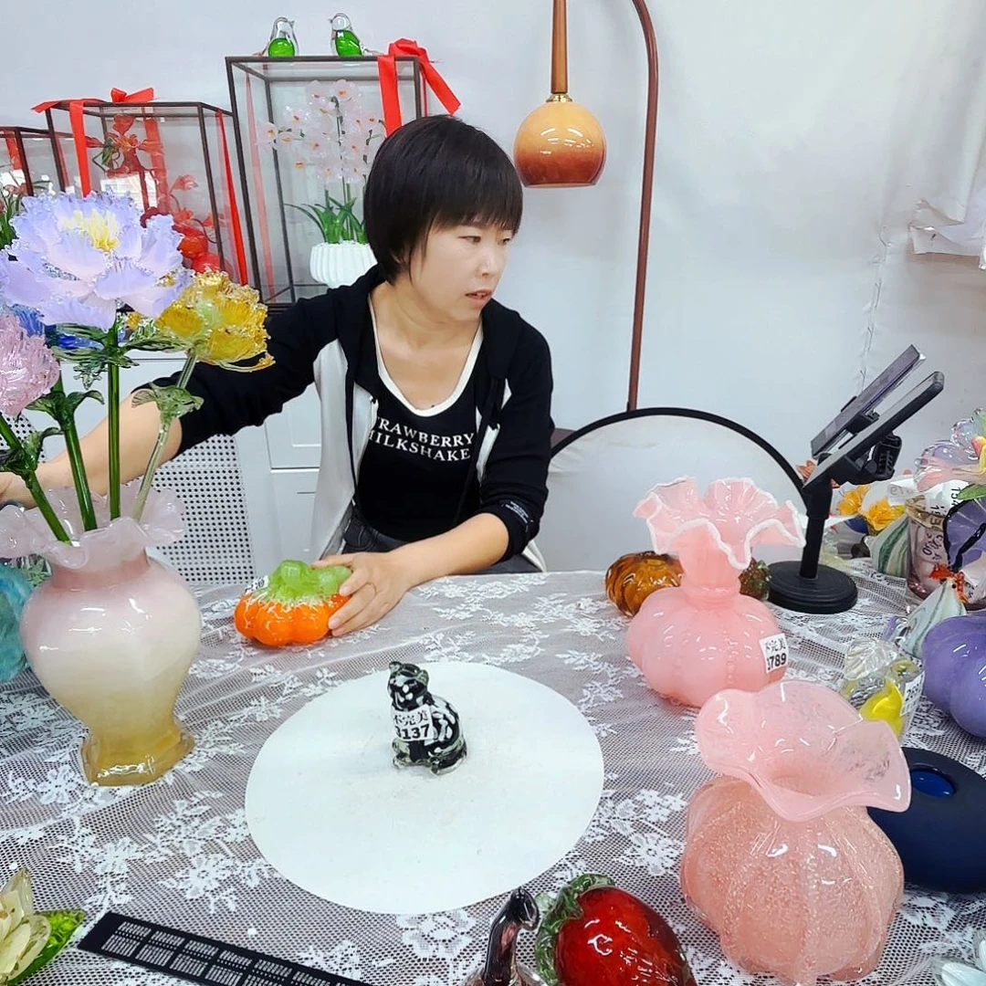 3137不完美琉璃花瓶花器艺术品