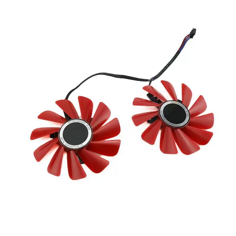 适用电脑全新 RX580 570 2048SP 4GB黑狼版显卡散热风扇带外壳