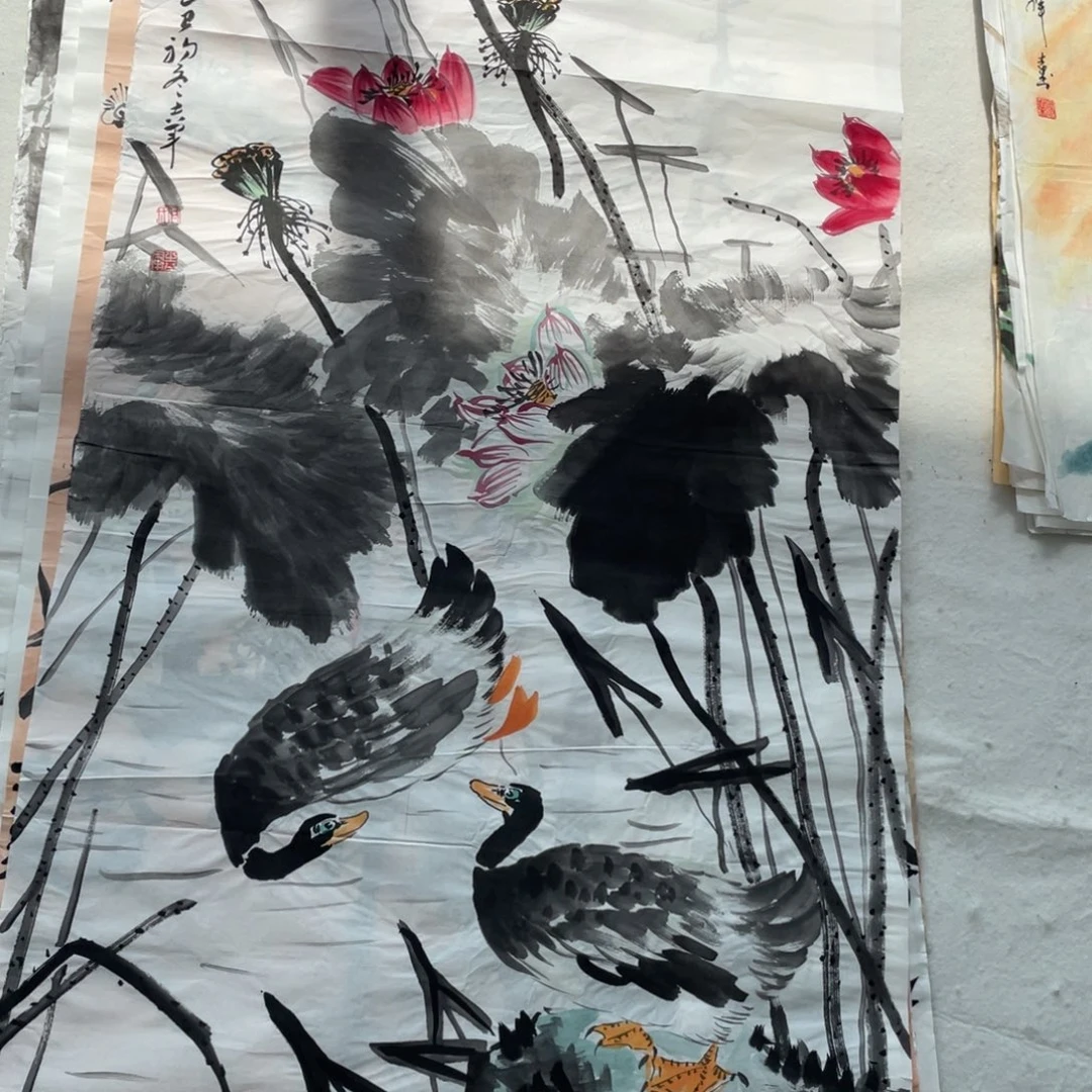 国画付吉军老师绘画