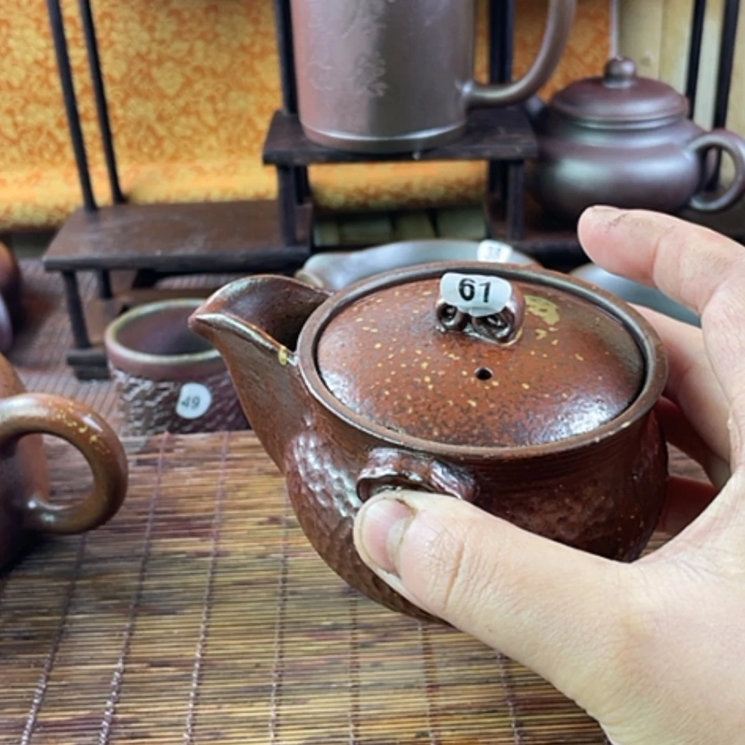 【闪购商品】?***仔柴烧茶壶220毫升左右微瑕
