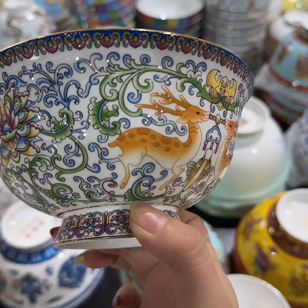 骨瓷珐琅彩工艺制作