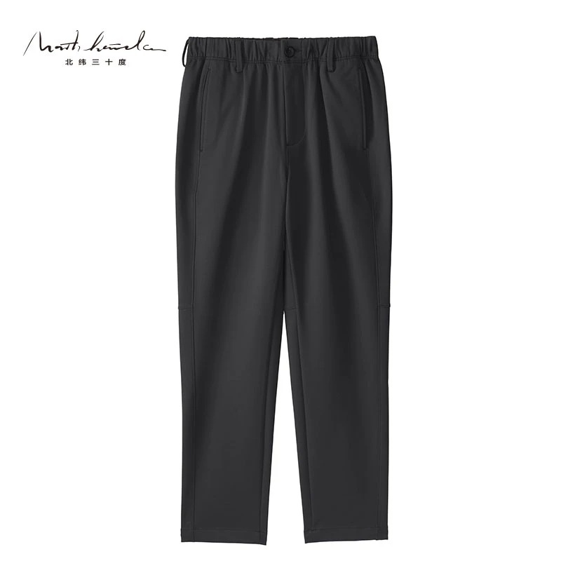 北纬三十度直筒立体剪裁休闲裤长裤春秋季速干薄款中腰常规款