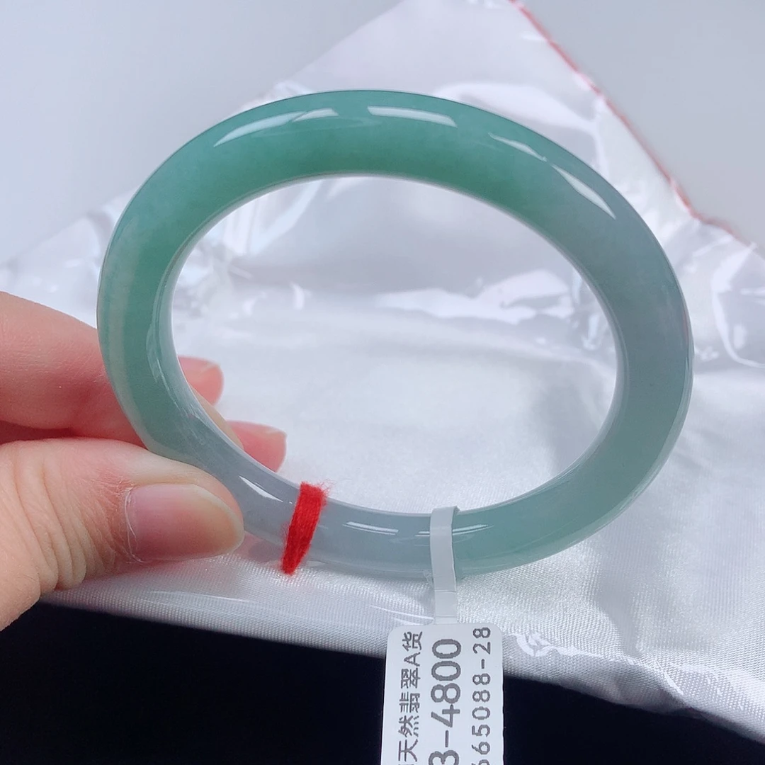 未镶嵌手镯翡翠53圆条