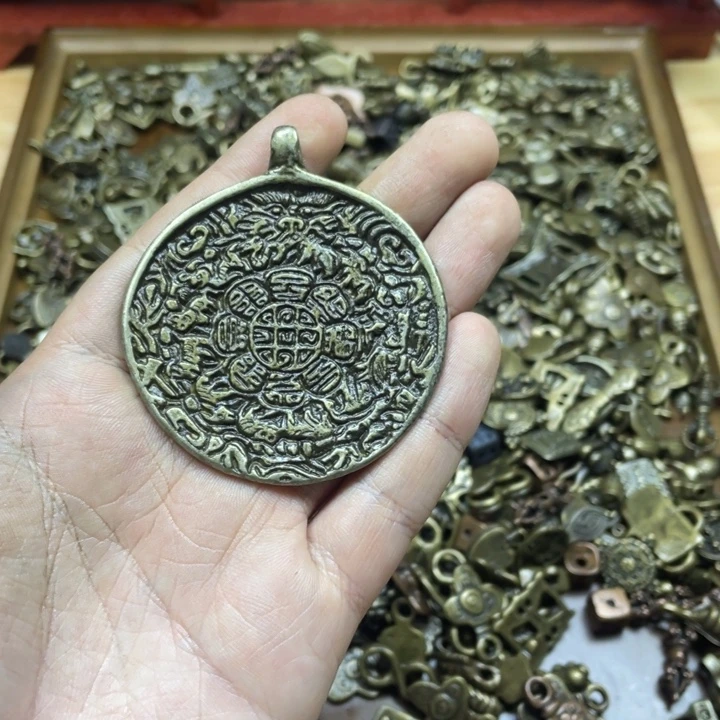 藏传九宫黄利马手工翻砂