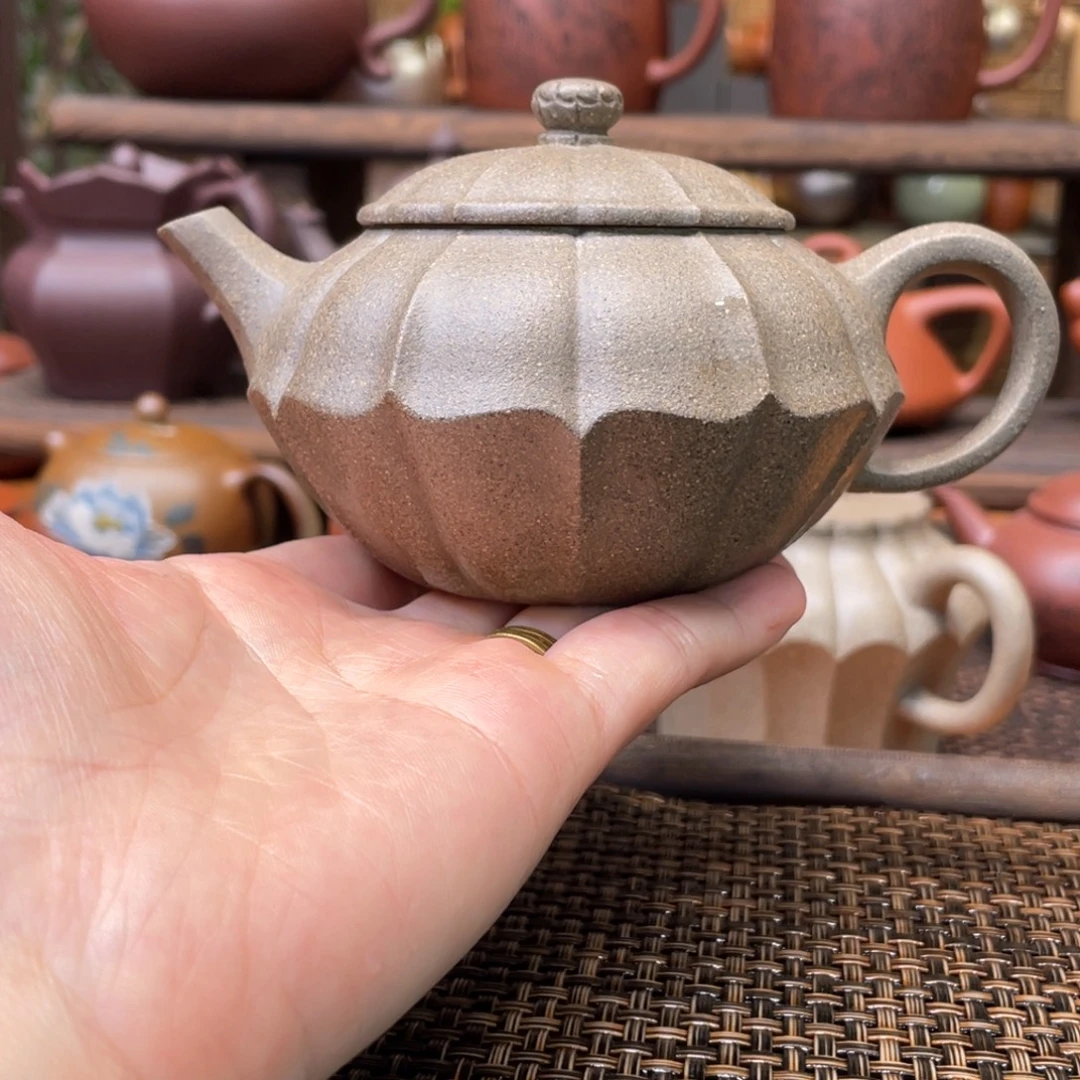 紫砂茶壶宜兴原矿紫砂手工制220