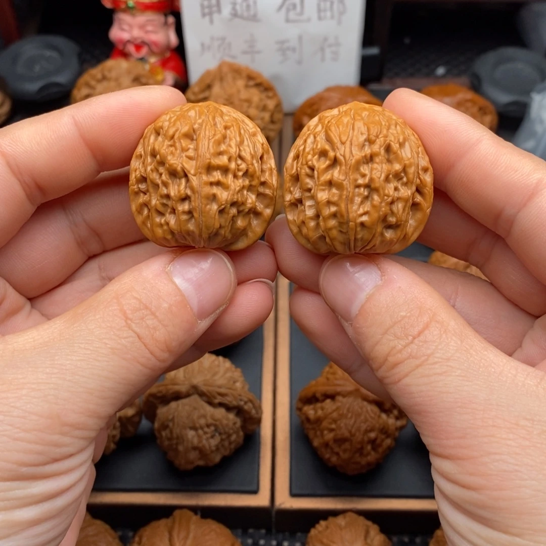 把件文玩核桃野生果龙珠手捻33.5尺