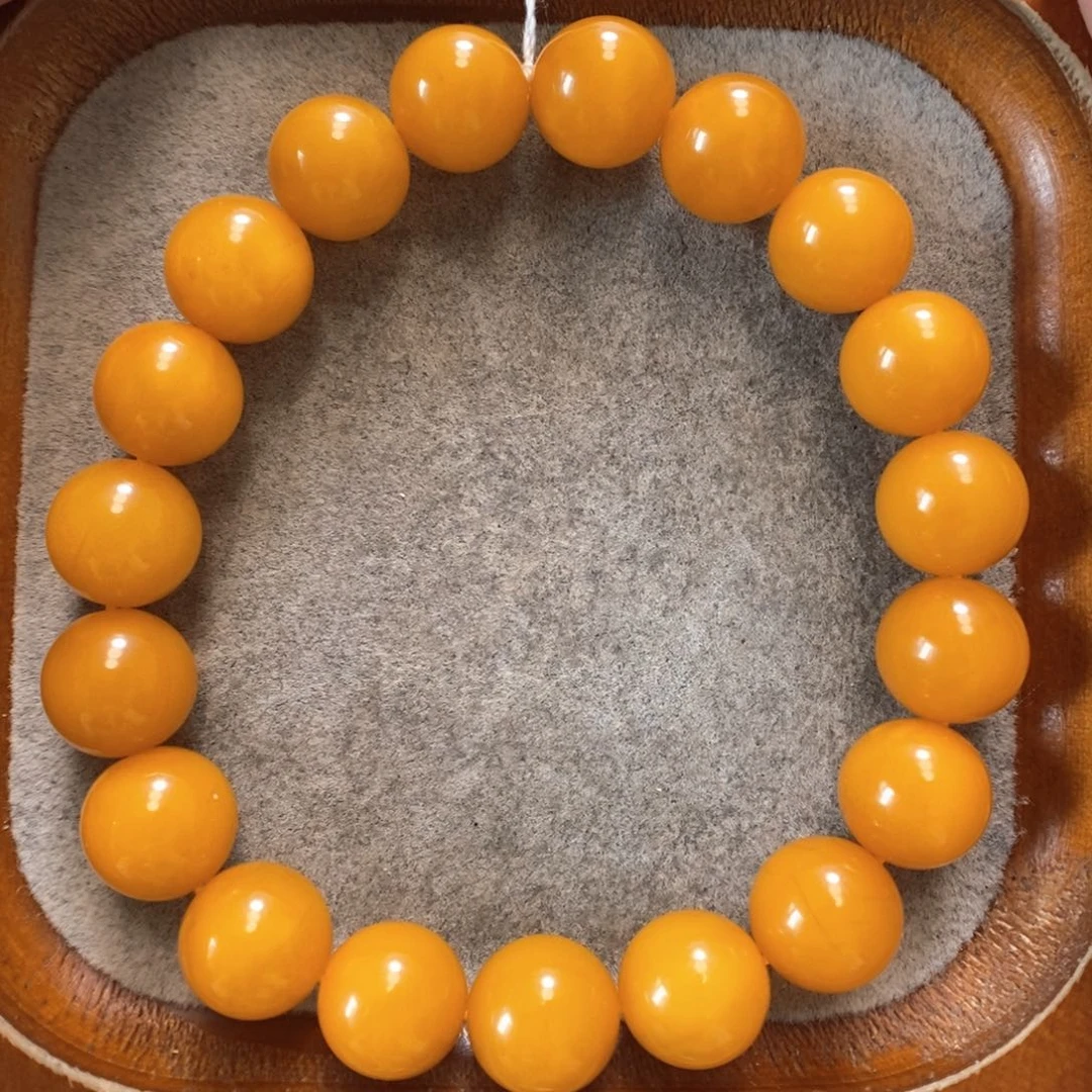 未镶嵌蜜蜡手串蜜蜡