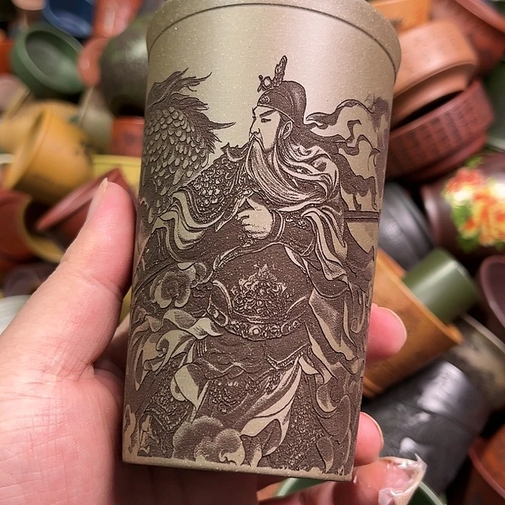 紫砂茶杯全手工紫砂主人杯