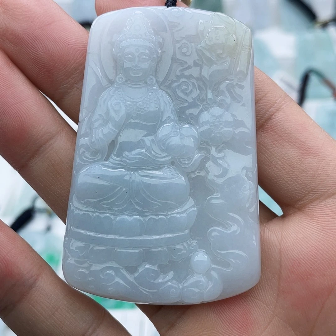 颈饰未镶嵌翡翠土**公翡翠