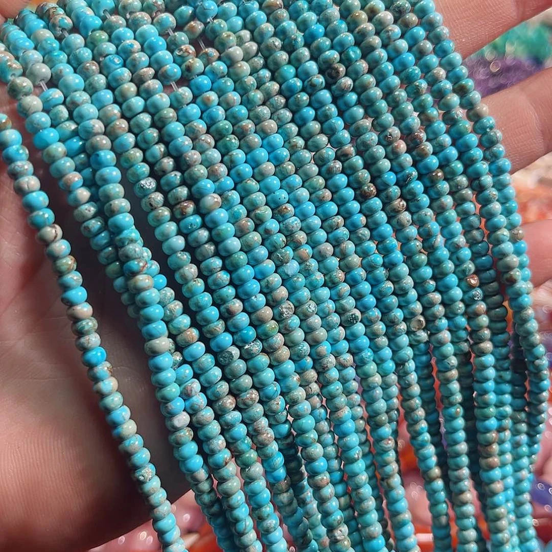 玛瑙/玉髓合金珠宝半成品帝皇松算盘一条4mm