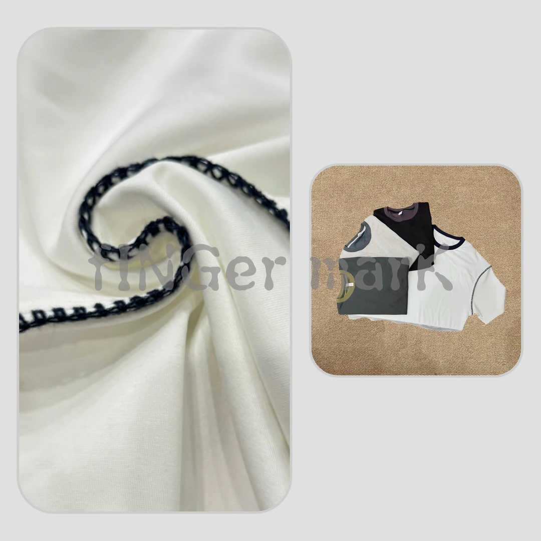 fINGer marK 集閤店 盛夏舒感双纱线男女同款绣线凉感T恤2167