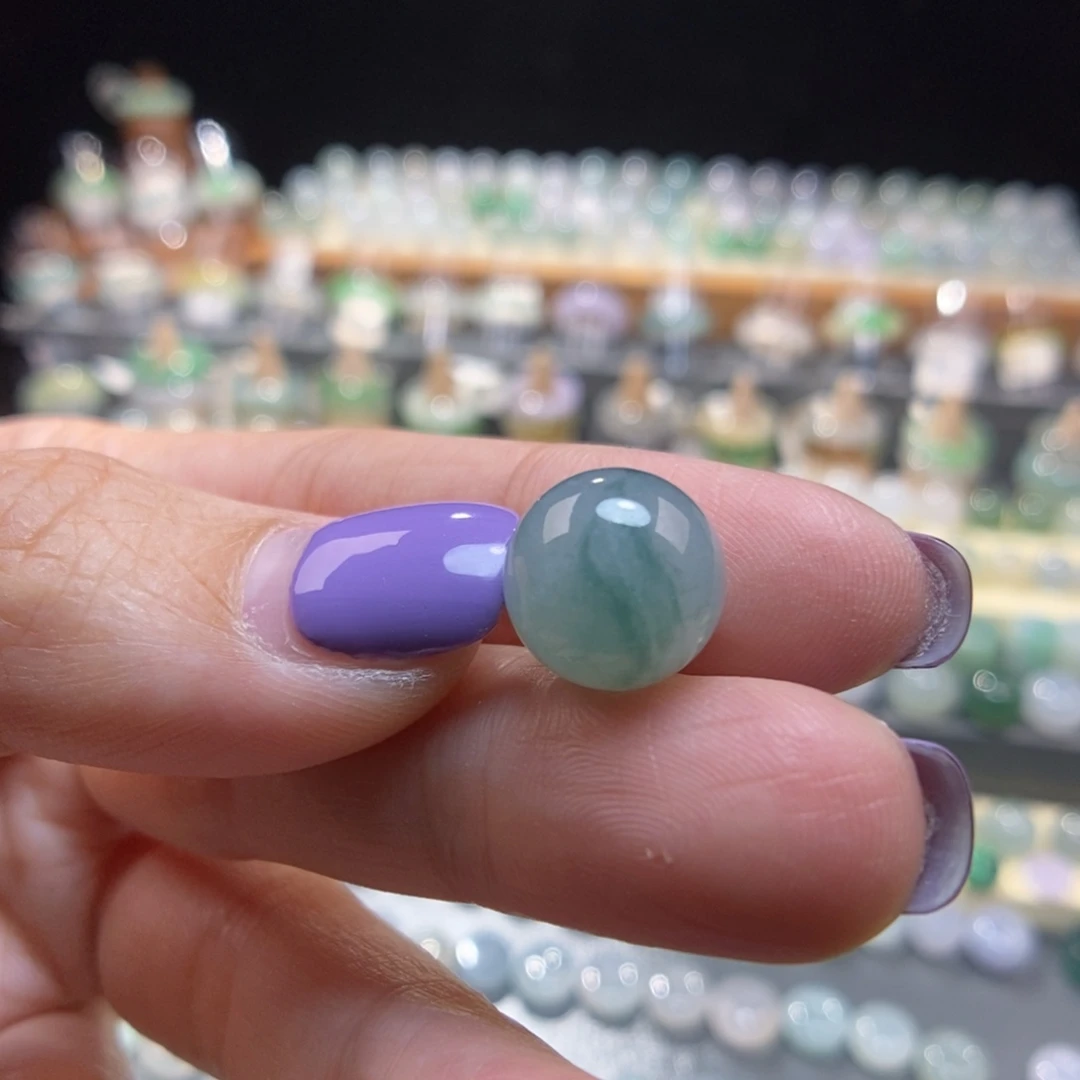 翡翠未镶嵌颈饰12飘花