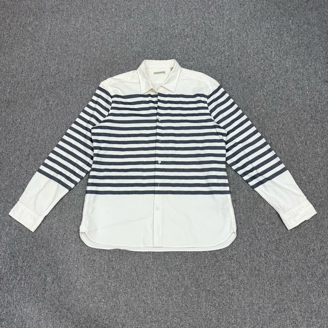 99新 BURBERRY/博柏利 18009040 巴宝莉 牛津长袖衬衫 XL码99新