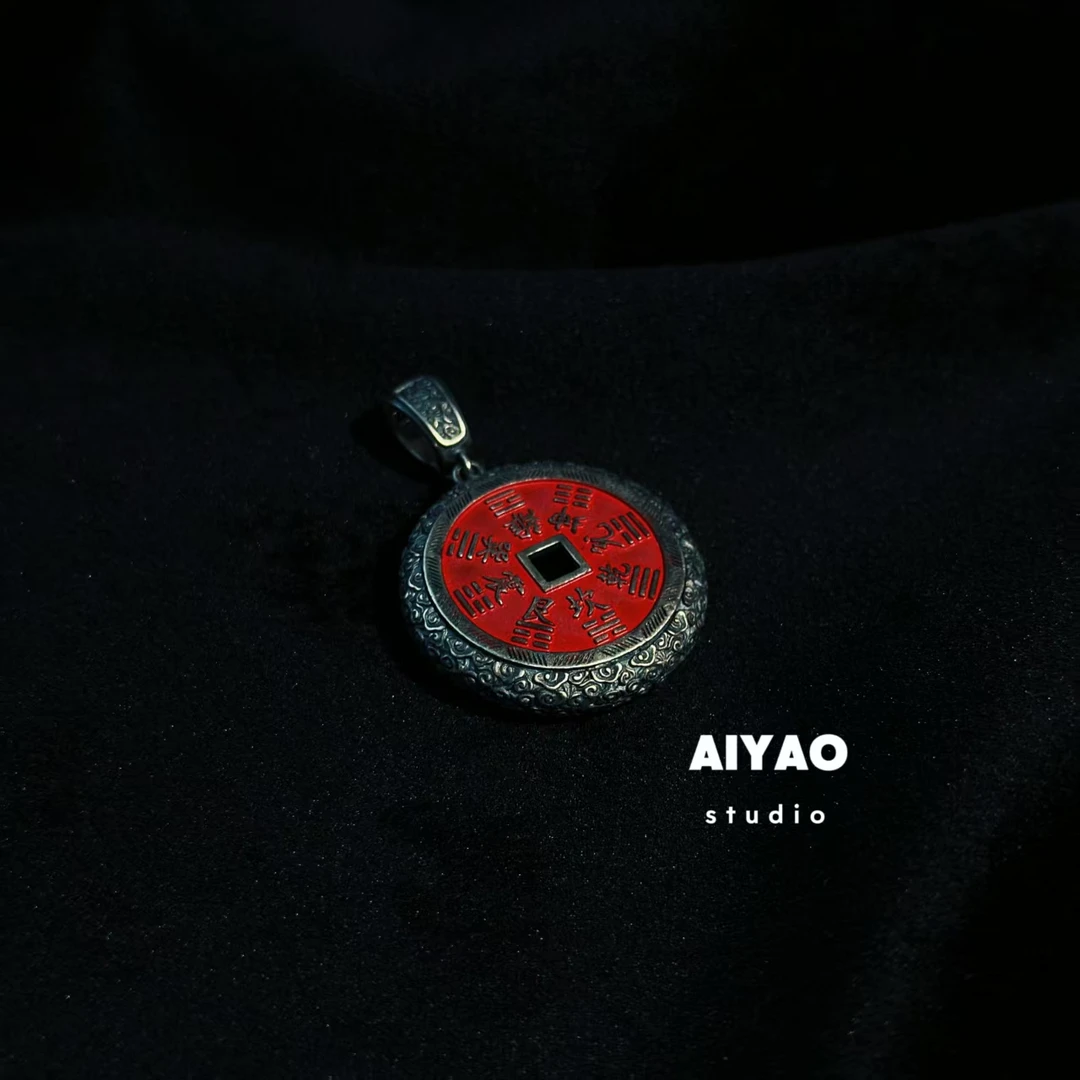 合金手链 【AIYAO】山鬼花钱吊坠