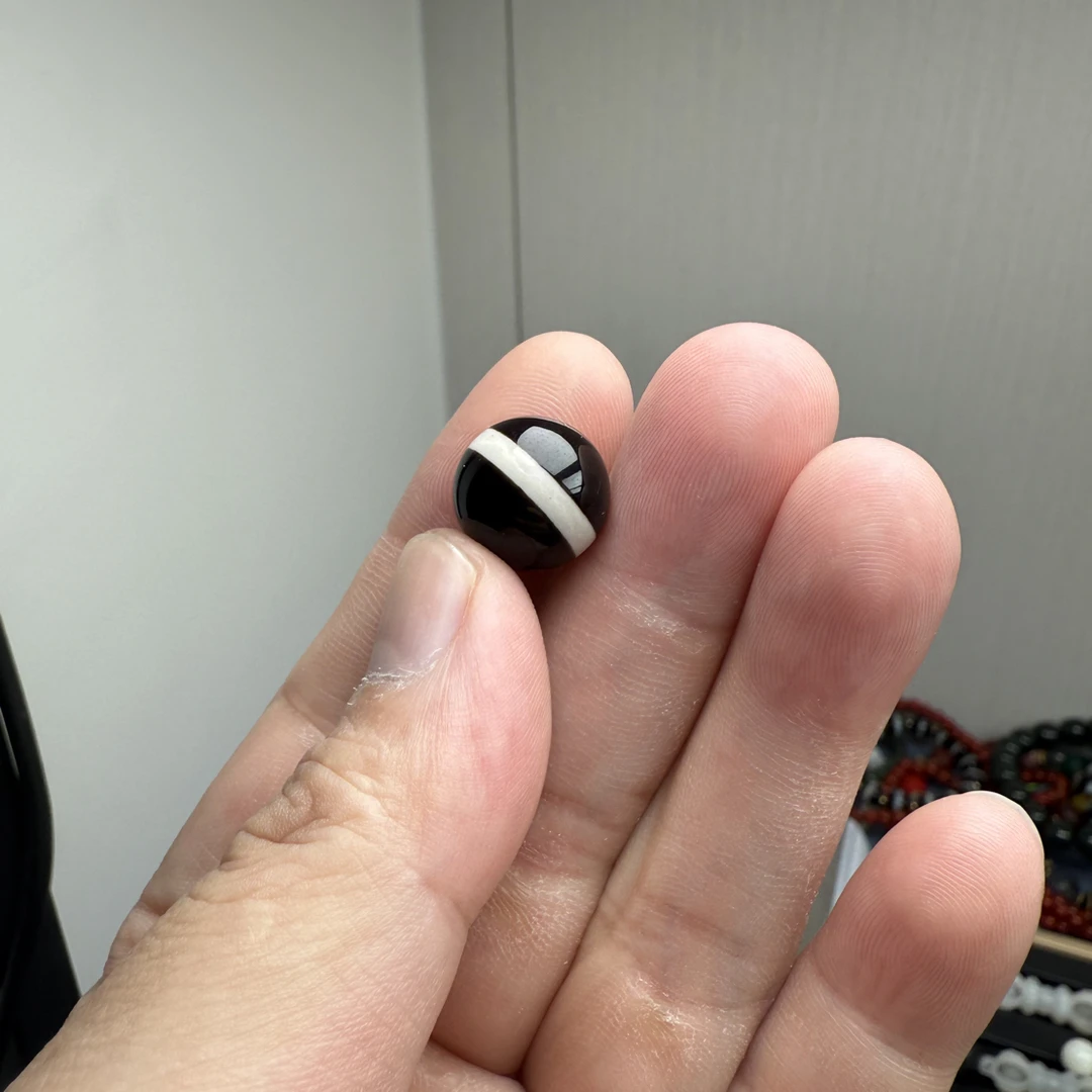 台湾天珠一线药师圆珠14mm