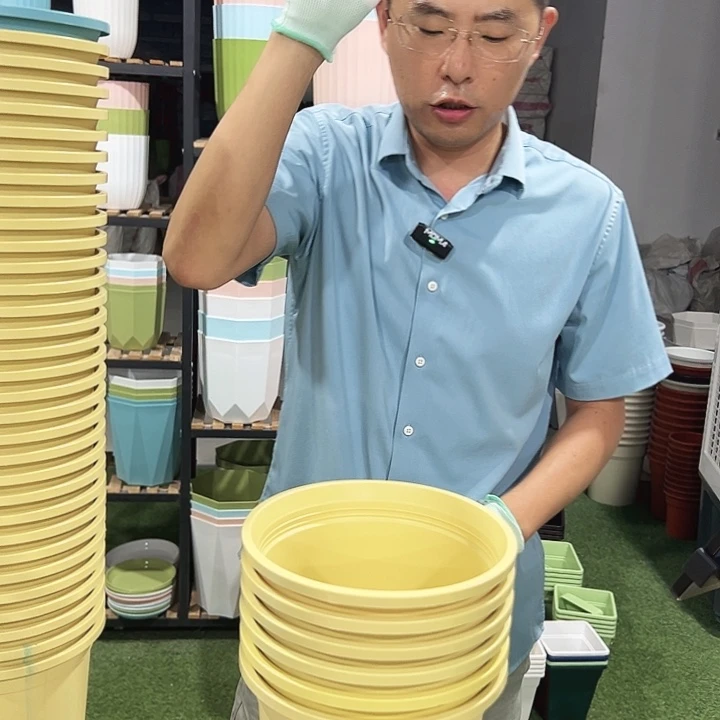 瑕疵圆形控根口18高18黄色无托6只