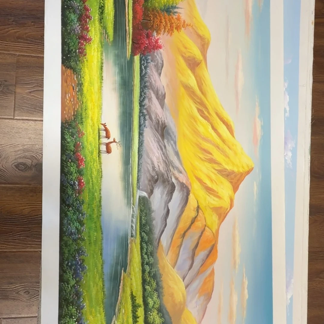 油画加油加油努力加油努力