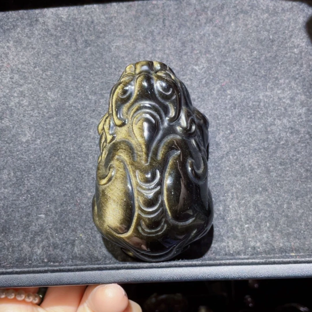 【闪购商品】黑曜岩珠宝奇石未镶嵌久***逢