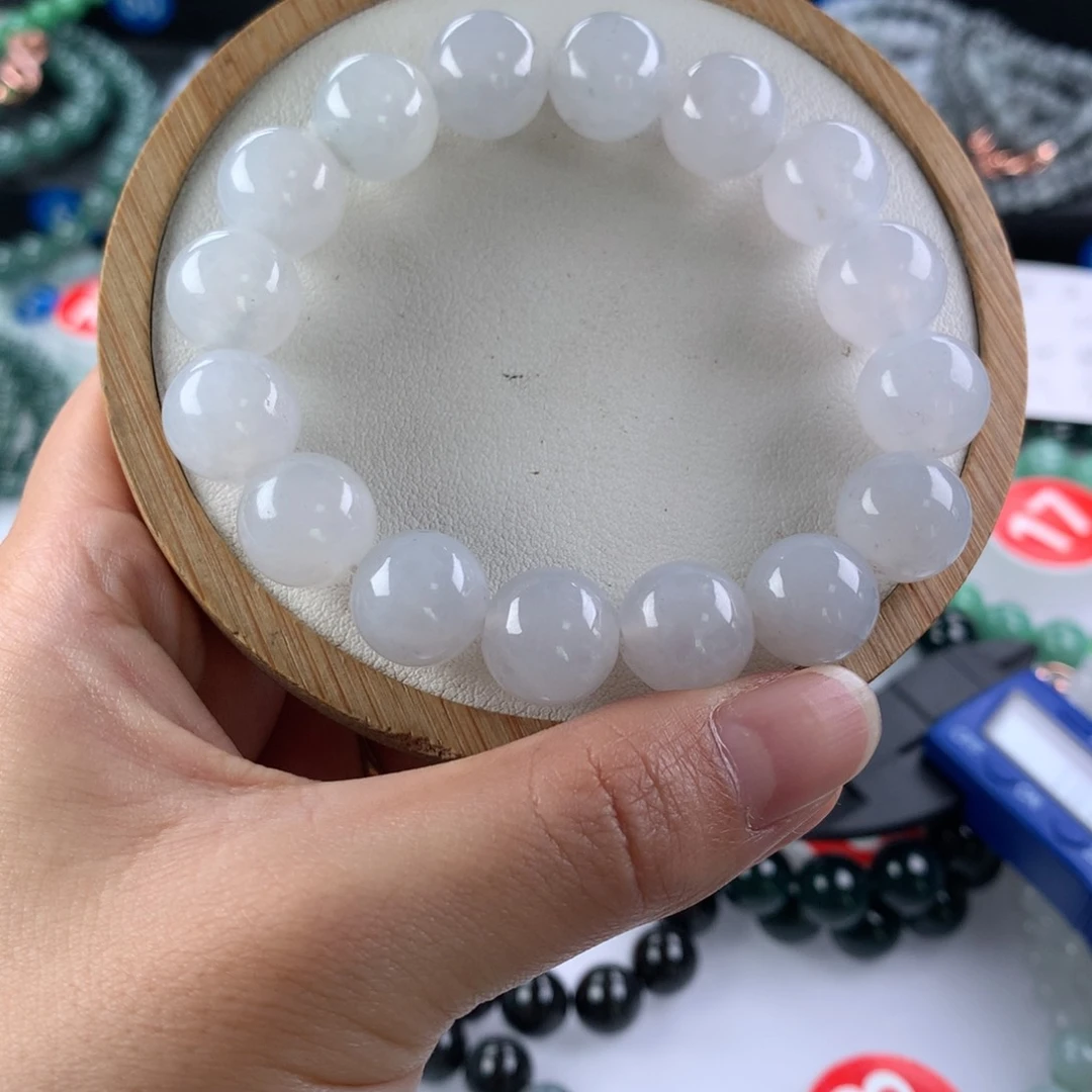 翡翠手链未镶嵌卡12.8