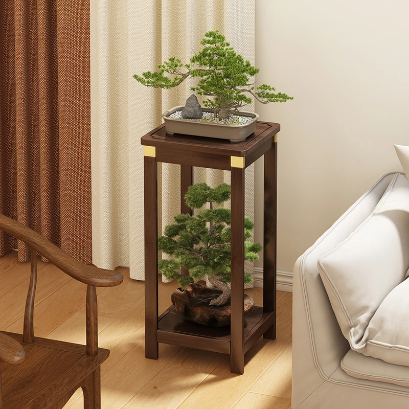 创意楠竹花架收纳多层阳台置物架客厅绿植摆放架家用多肉摆件花台