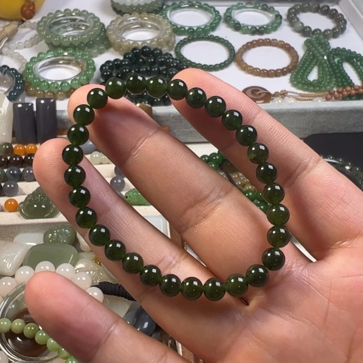 和田玉未镶嵌手链