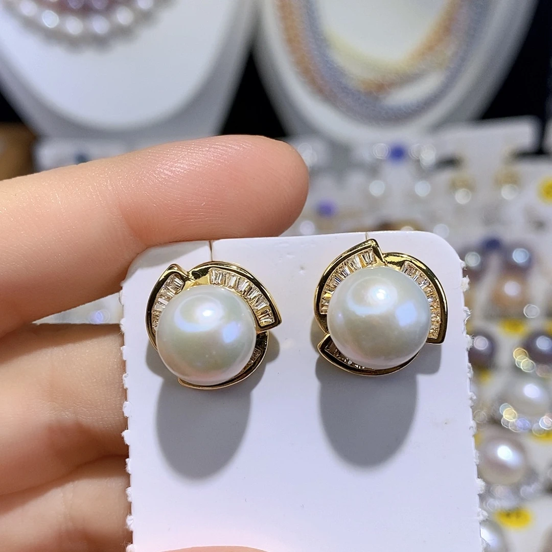 未镶嵌耳饰淡水珍珠