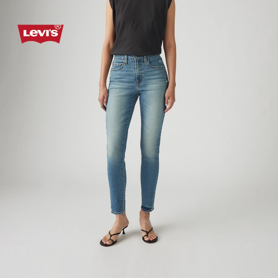 Levi's李维斯25年秋季新款女士721破洞高腰修身牛仔裤18882-0784
