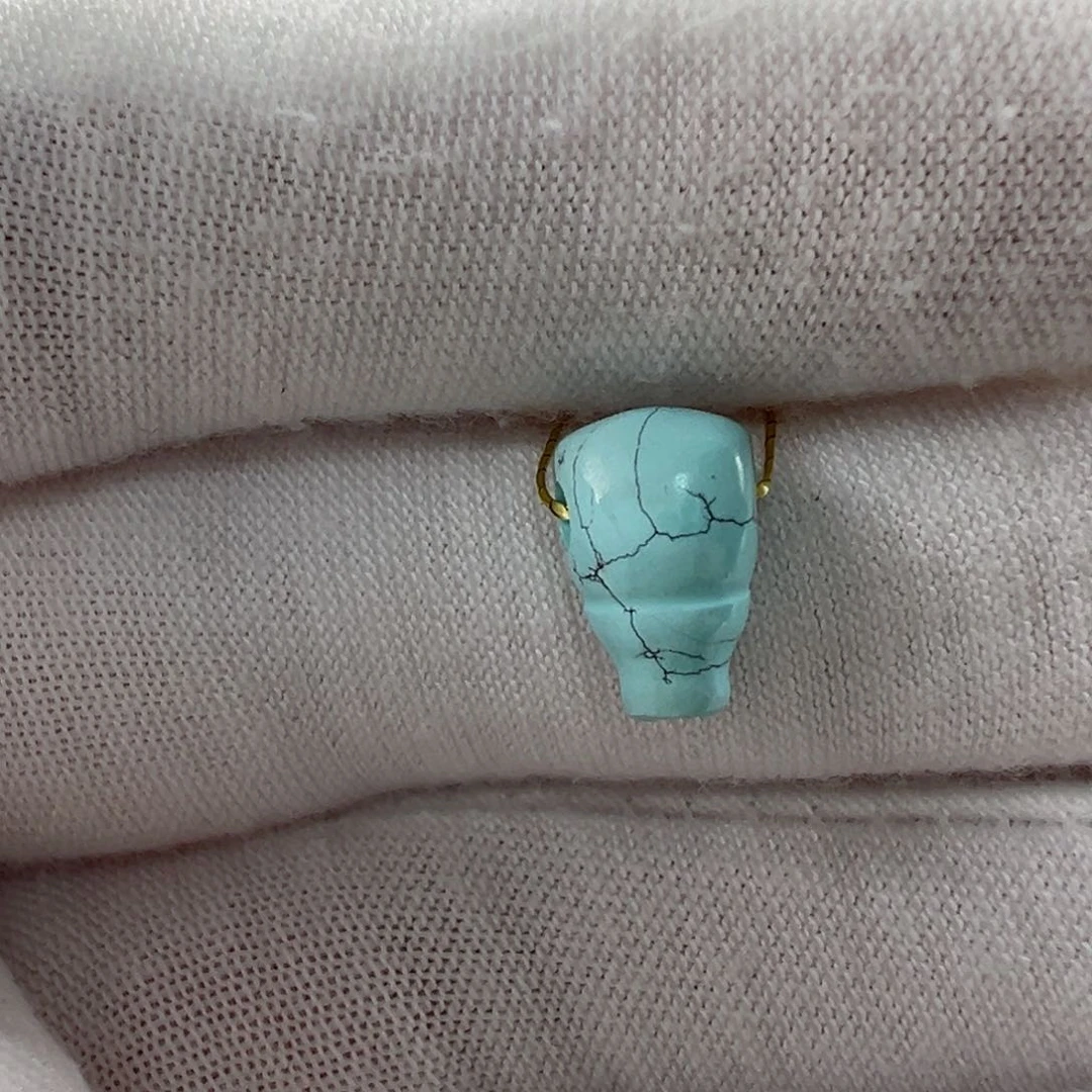 未镶嵌绿松石三通7mm