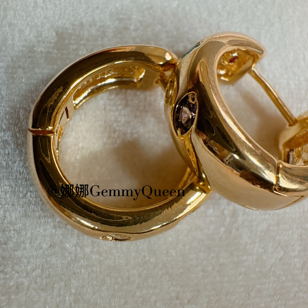 铜合金合成锆石耳饰 娜娜GemmyQueen耳环GQ08291
