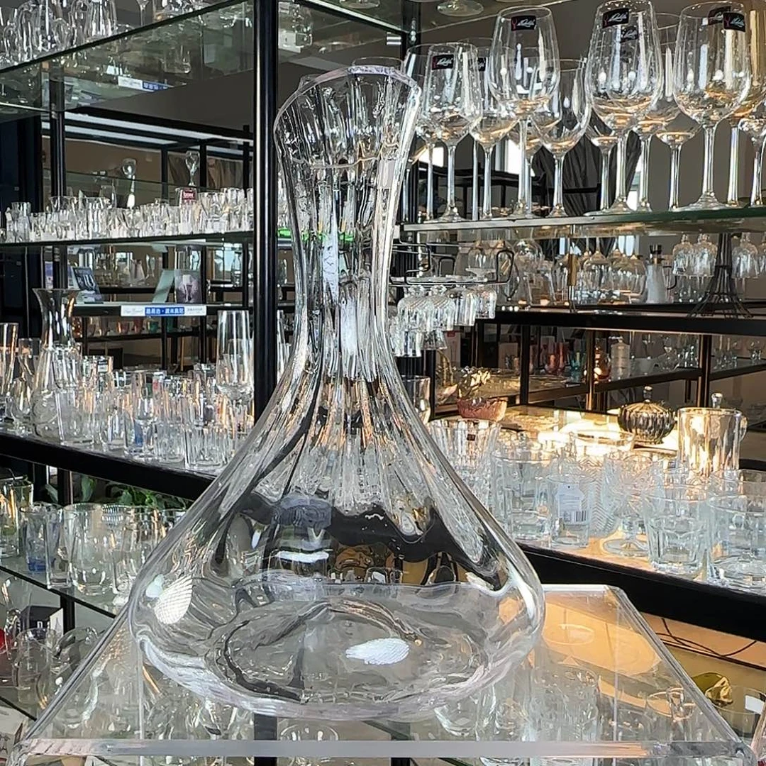 手柄款玻璃1800毫升手工水晶玻璃醒酒器