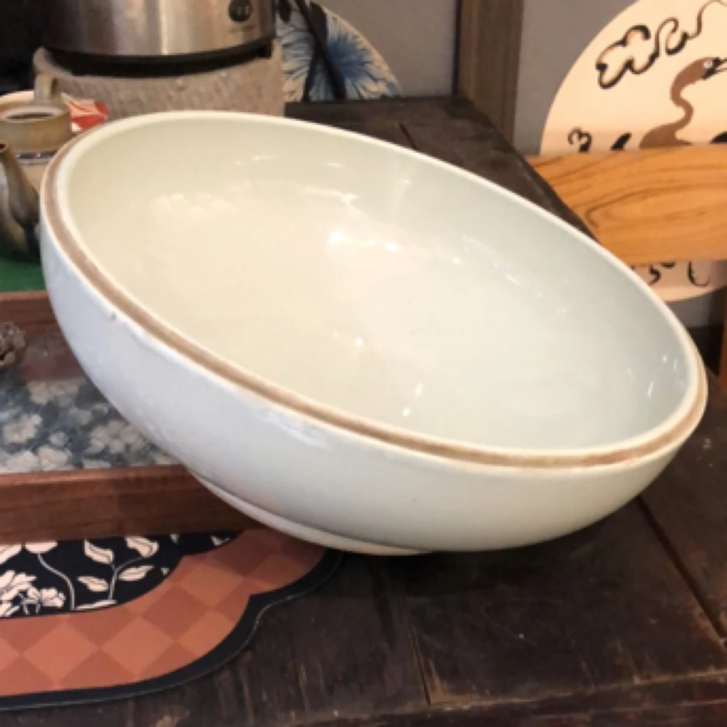 磁州窑青釉大茶洗