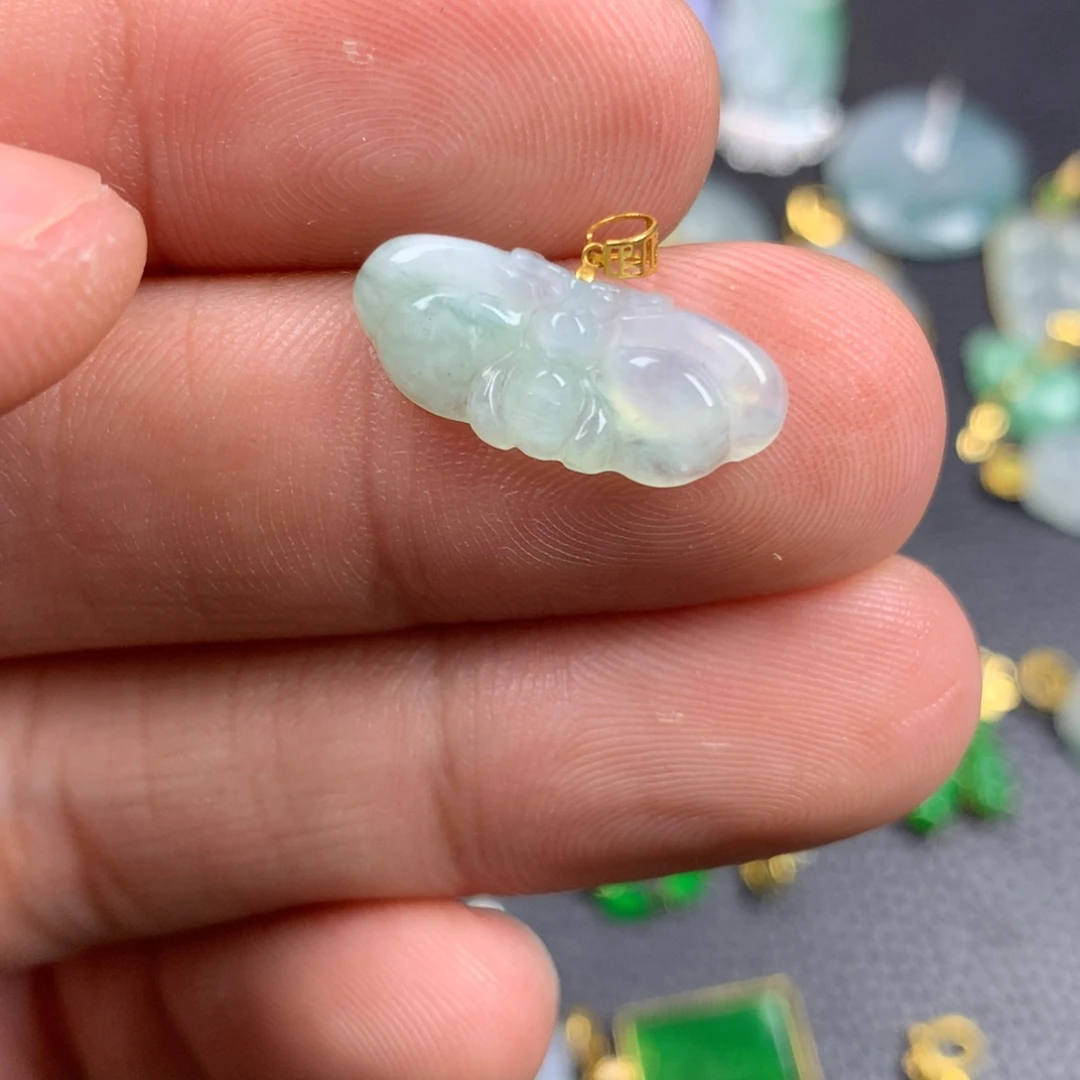 【闪购商品】翡翠18K金镶嵌颈饰翡翠
