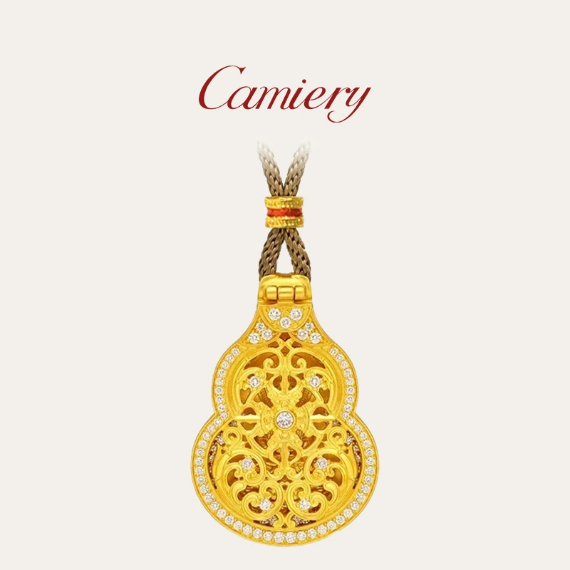 CAMIERY 新中式轻奢花丝葫芦项链可开合GS