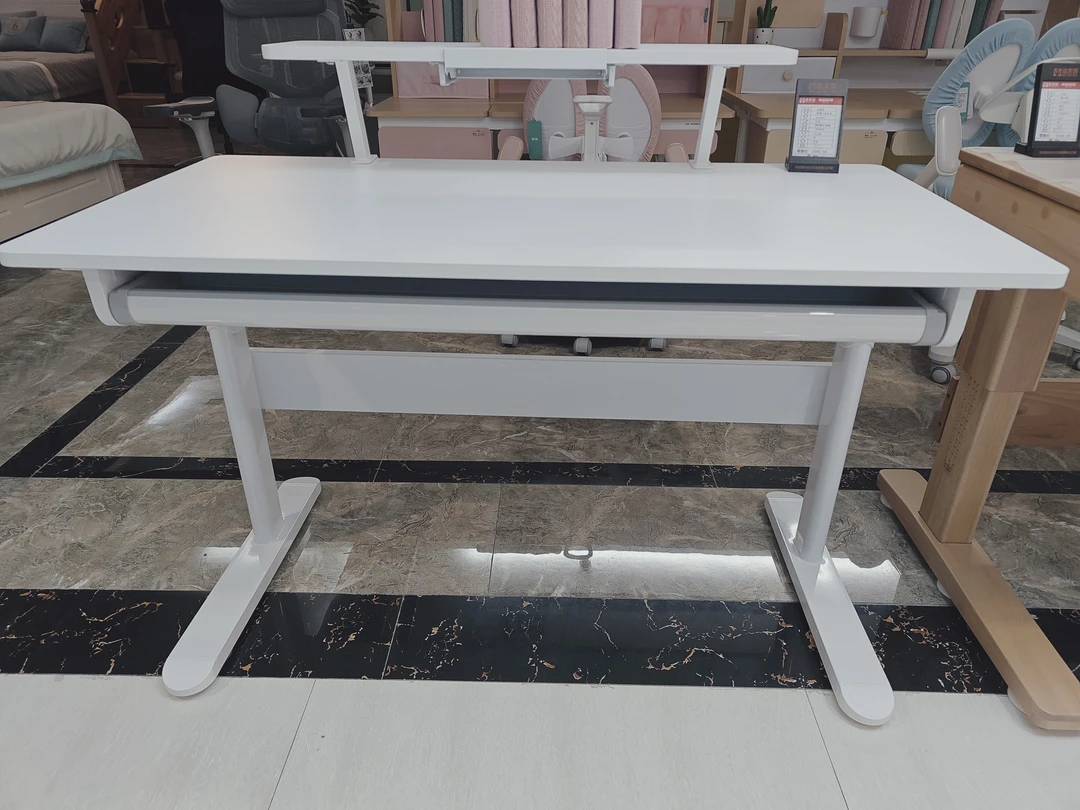 无品牌简约家用升降轻奢北欧桌子课桌白色电脑桌写字台办公桌方形