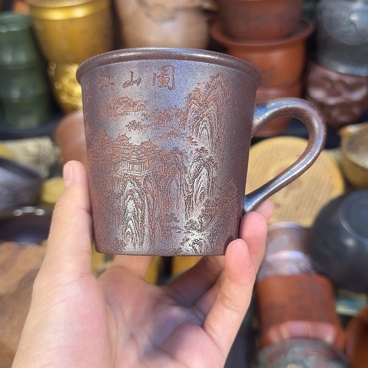 紫砂茶杯宜兴紫砂茶杯