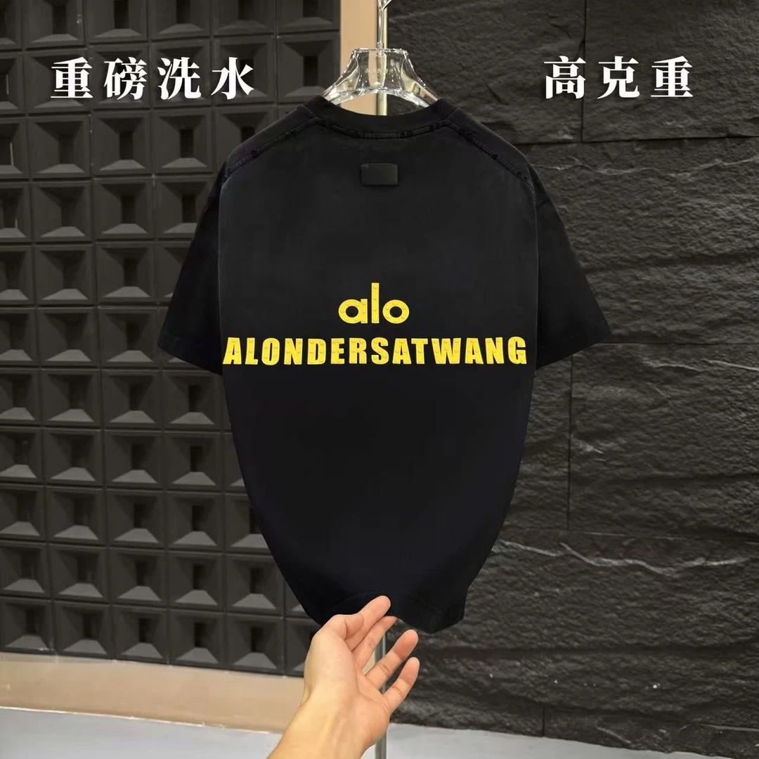 霜霜【8号链接】-F92-春秋季新款重工短袖男女同款休闲宽松2025