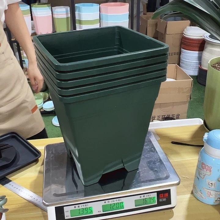 方盆230口23高26军绿无托5只