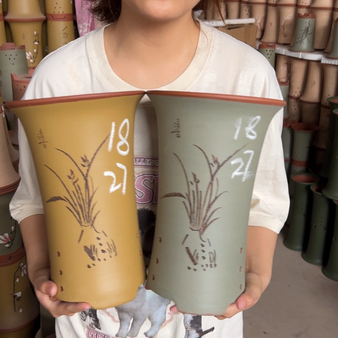 宜兴川阁紫砂花盆