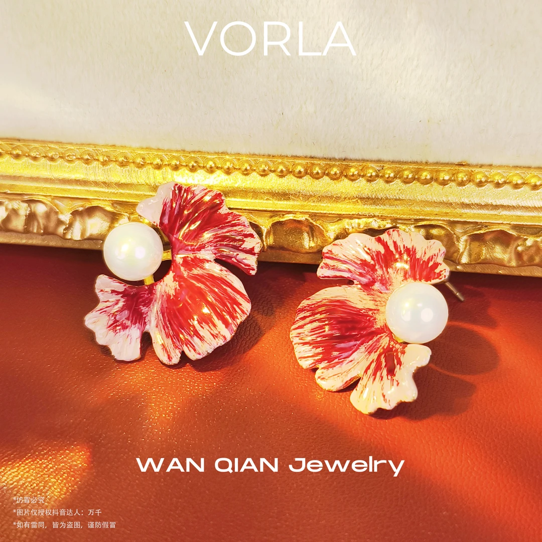 铜合金珐琅耳饰 【现货】★VORLA设计师耳钉F4532