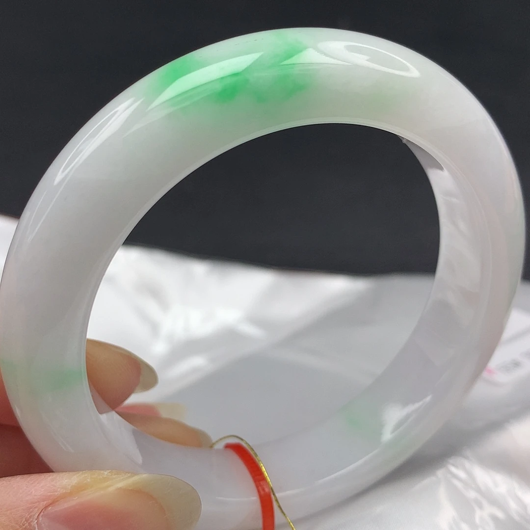 翡翠未镶嵌手镯5556圈967