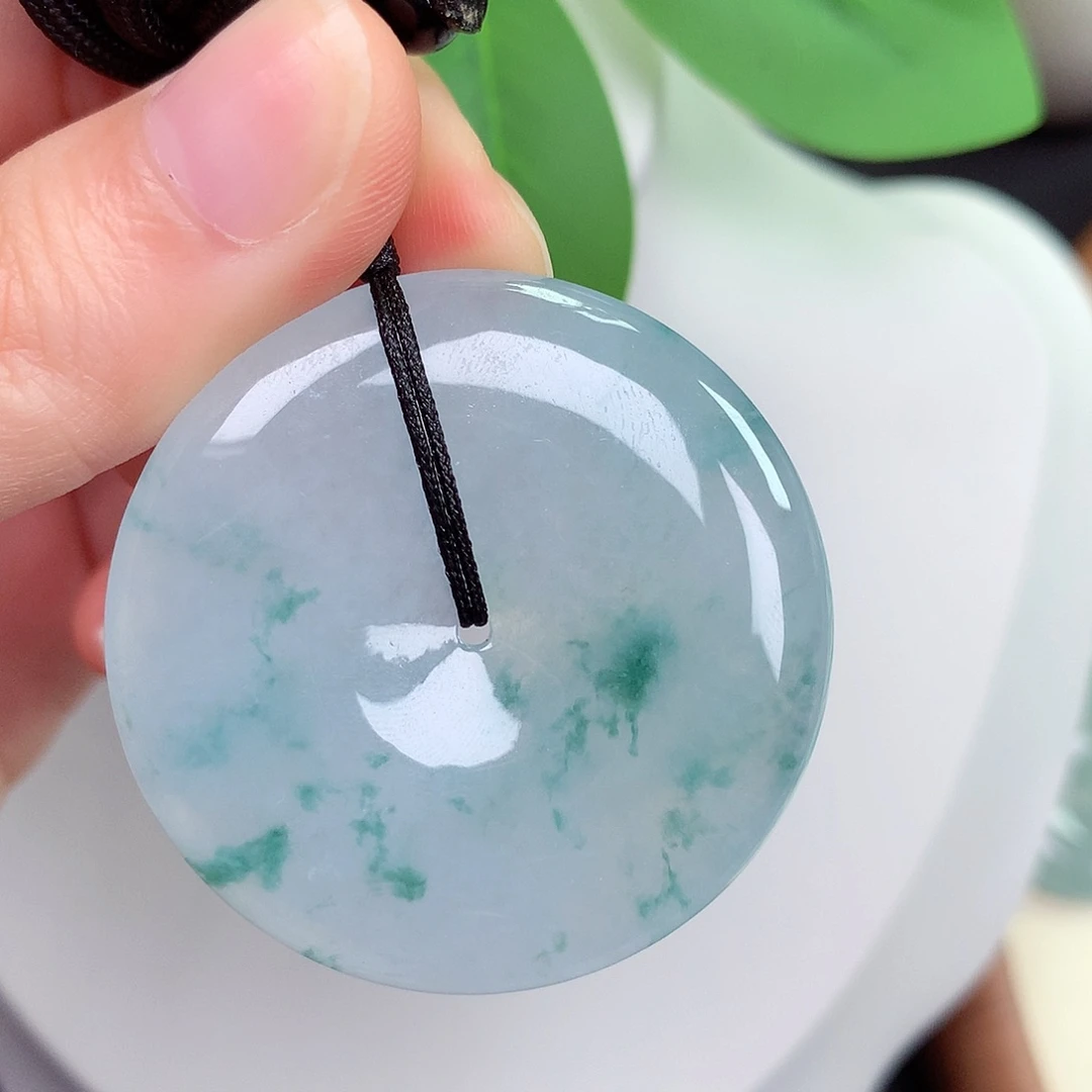 颈饰未镶嵌翡翠平安扣40.3-6.3mm