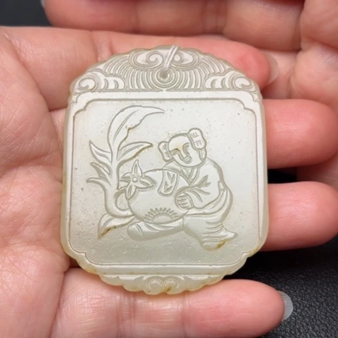 和田玉挂件未镶嵌安*