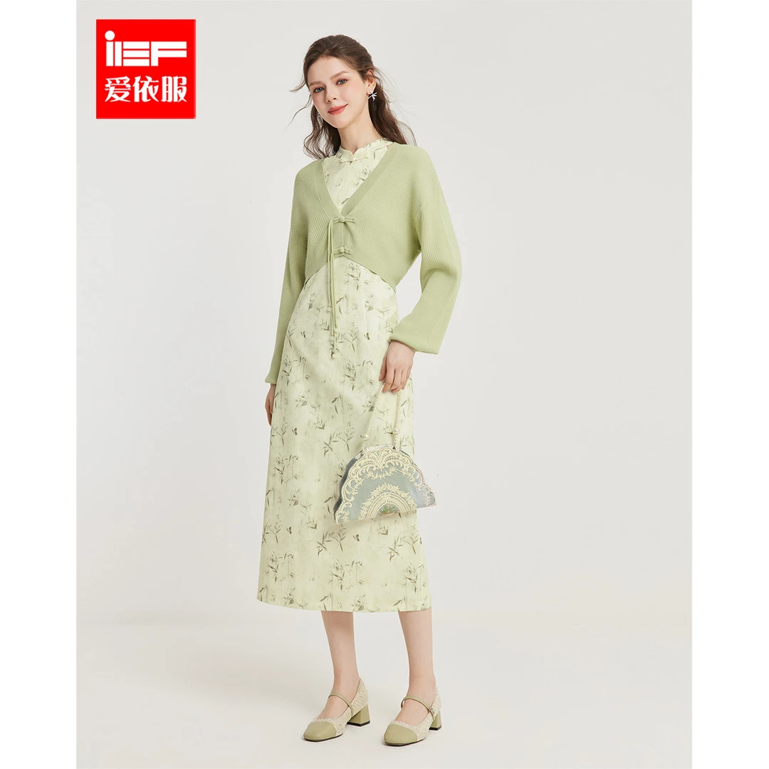 IEF/爱依服2025春季新款法式成熟优雅小女人气质通勤风里外套裙