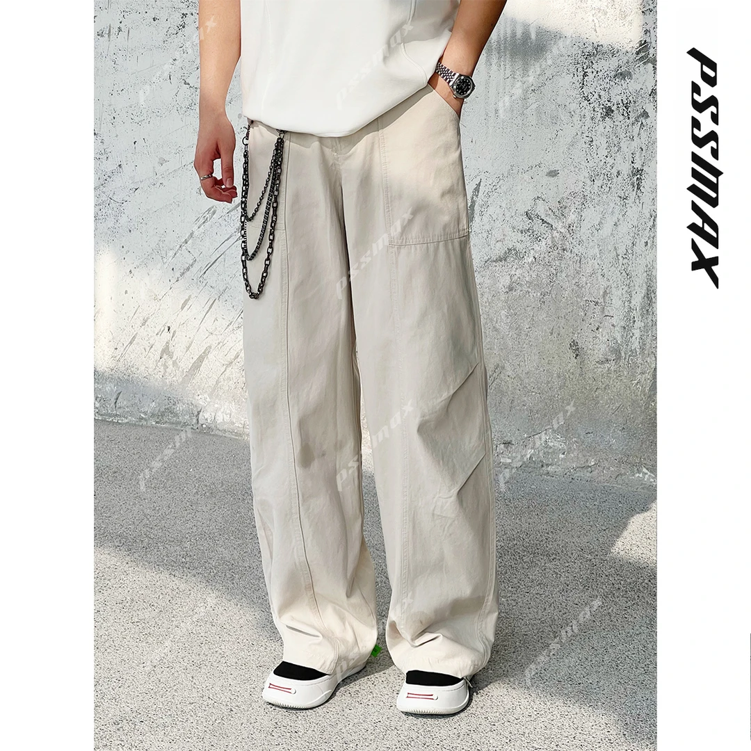 【现货】胖俗俗pssmax【ins盐系捏褶】2025秋冬新款保暖宽松休闲裤