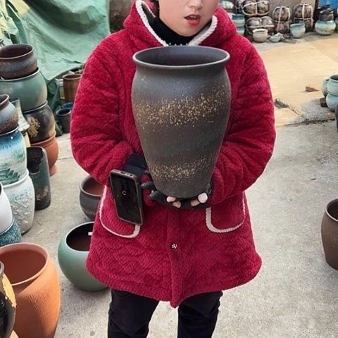 口20高31瑕疵盆子。