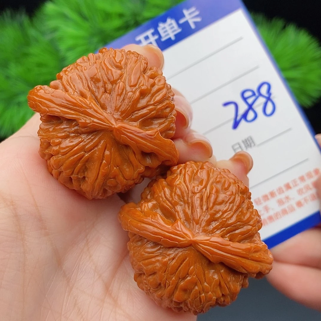 文玩核桃把件41球白288