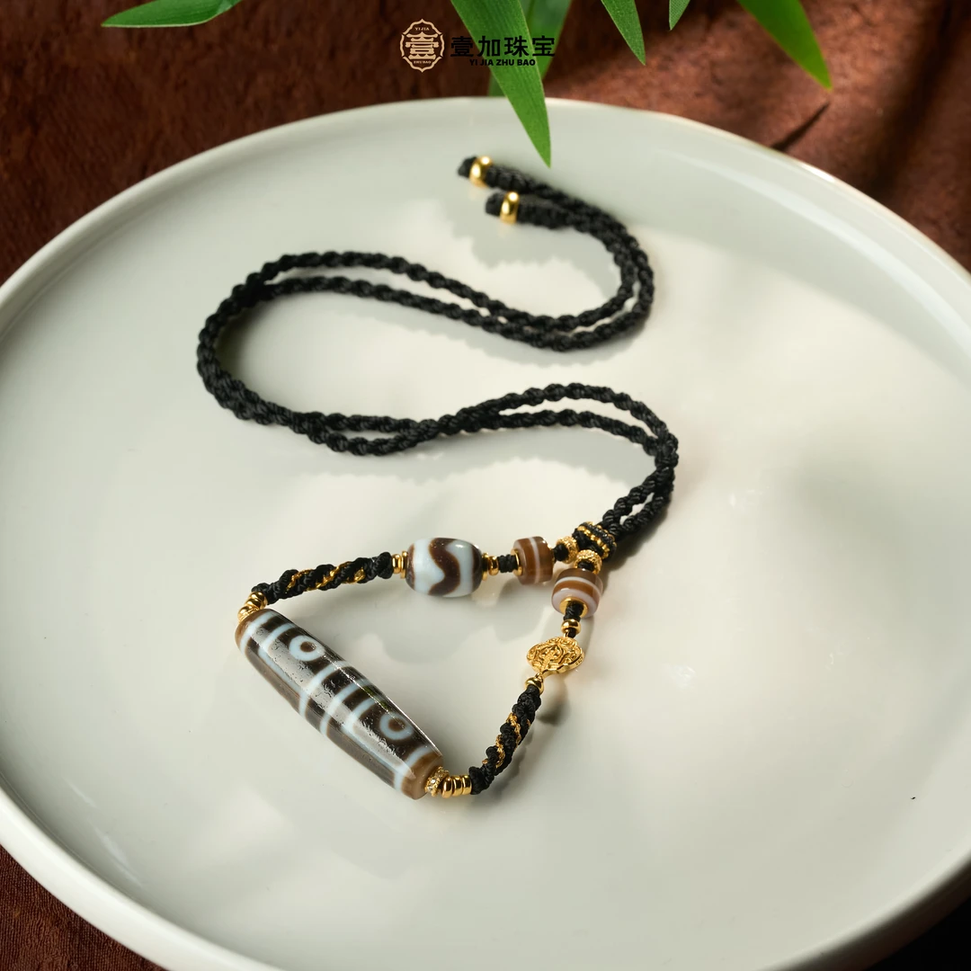 壹加小羊|黑白地门四Y玛瑙锁骨链