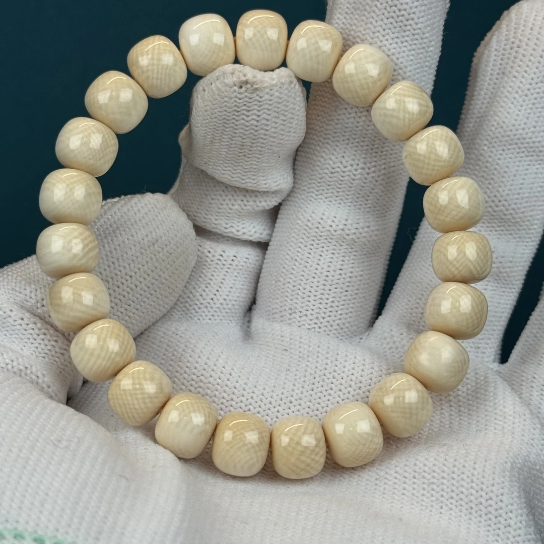 Q37-90天然猛犸牙 收藏款老型爆满纹单圈9*8mm支持复检假一罚十