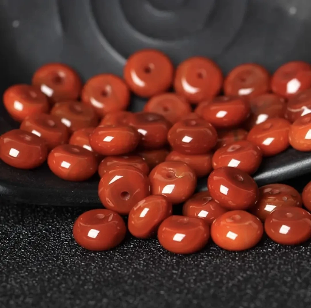 A02天然隔片卡8*4mm（10个一组）配珠DIY直播选购玛瑙多样性发其一